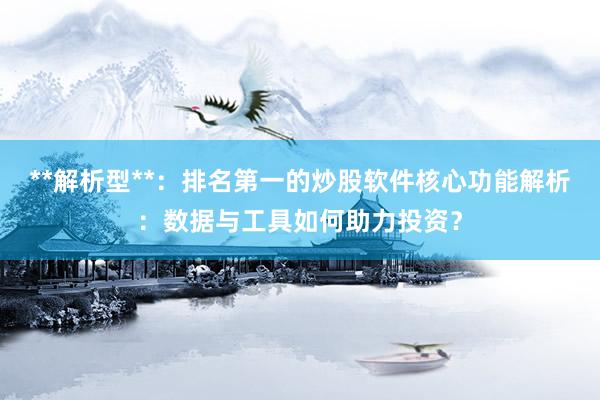 **解析型**：排名第一的炒股软件核心功能解析：数据与工具如何助力投资？