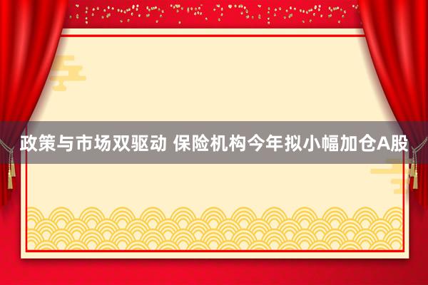 政策与市场双驱动 保险机构今年拟小幅加仓A股