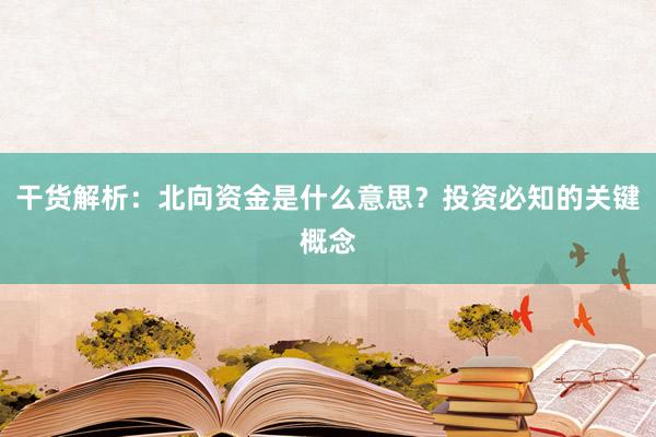 干货解析：北向资金是什么意思？投资必知的关键概念